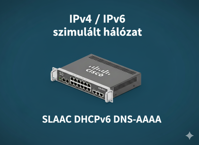 Cisco IPv4 és IPv6 hálózat (példa)